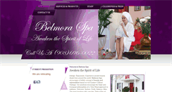 Desktop Screenshot of belmoraspa.com