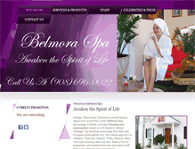 Tablet Screenshot of belmoraspa.com